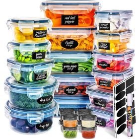 50 pcs Meal Prep Container with Lids Set, Leakproof, BPA-Free, Food Storage Containers, Reusable Lunch Storage Set for Kitchen Organization